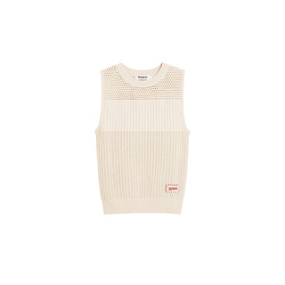 Beige Cotton Tank Tops