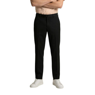 Black Polyester Skinny Pants