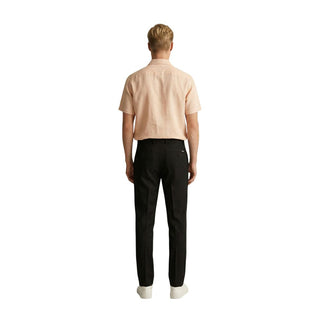Black Polyester Skinny Pants