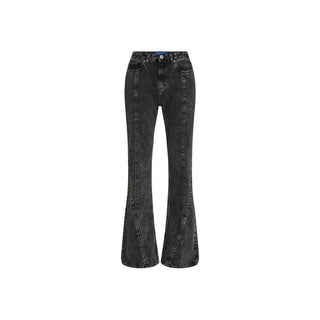 Black Recycled Cotton Mom Jeans