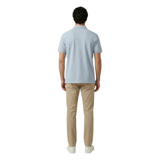 Blue Cotton Polo Shirt