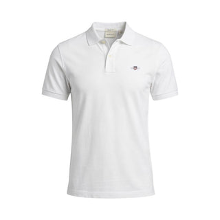 White Cotton Polo Shirt