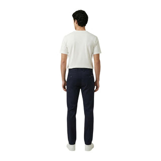 Blue Cotton Skinny Pants