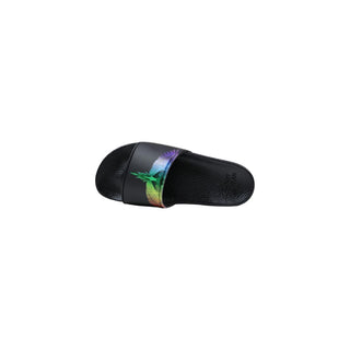 Black Synthetic Slippers