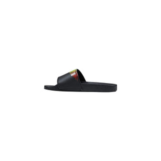 Black Synthetic Slippers