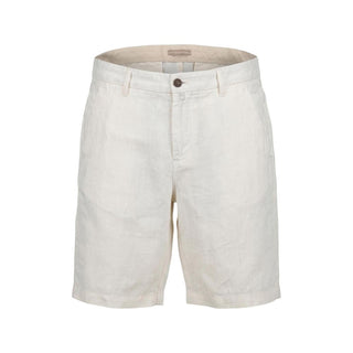 White Linen Bermuda Shorts