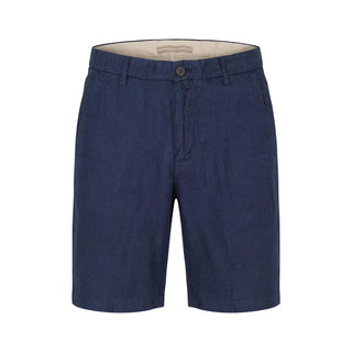 Blue Linen Bermuda Shorts