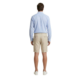 Beige Linen Bermuda Shorts