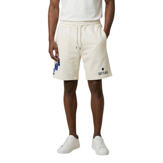 Cream Cotton Bermuda Shorts