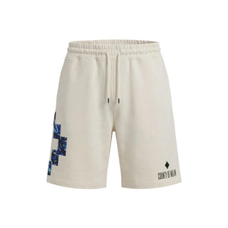 Cream Cotton Bermuda Shorts