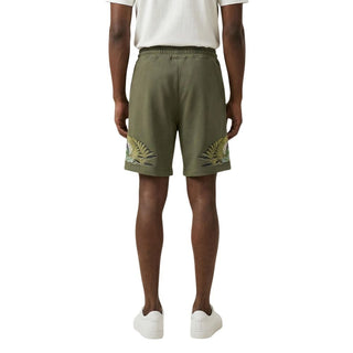 Green Cotton Bermuda Shorts