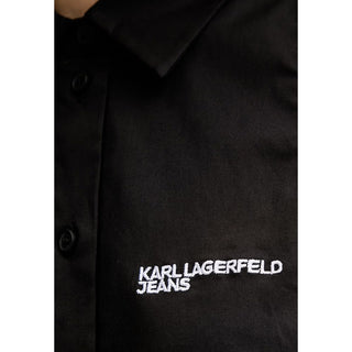 Black Cotton Shortsleeve Shirt