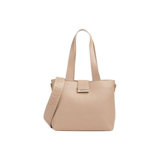 Beige Polyethylene Handbag