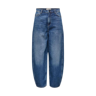 Blue Cotton Mom Jeans