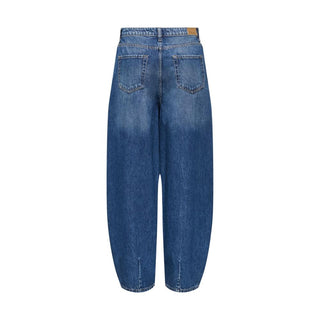 Blue Cotton Mom Jeans