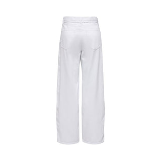 White Cotton Mom Jeans