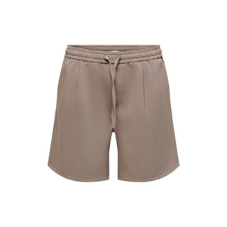 Beige Recycled Polyester Bermuda Shorts