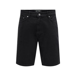 Black Organic Cotton Bermuda Shorts