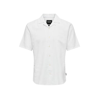 White Linen Shortsleeve Shirt
