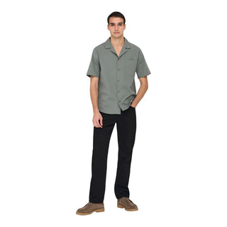 Green Cotton Shortsleeve Shirt