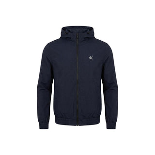 Blue Recycled Polyester Full-Length Jacket