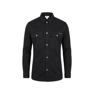 Black Cotton Dress Shirt