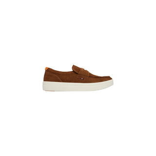 Brown Suede Leather Slip-On Loafers
