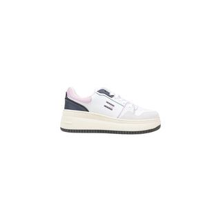 White Suede Leather Platform Sneakers
