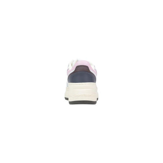 White Suede Leather Platform Sneakers