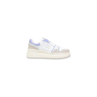 White Suede Leather Chunky Sneakers