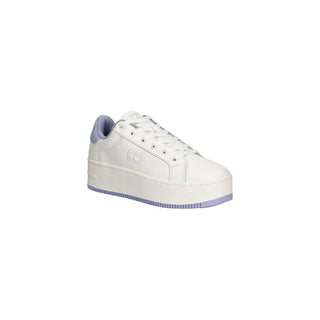 White Leather Chunky Sneakers