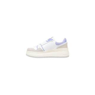 White Suede Leather Chunky Sneakers