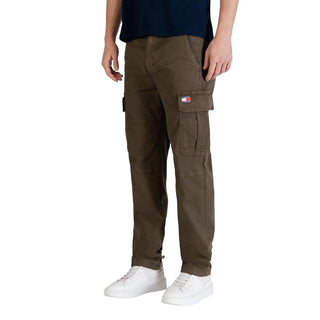 Green Recycled Cotton Cargo Pants