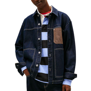 Blue Recycled Cotton Denim Jacket
