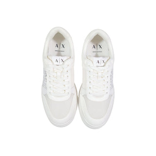 White Polyamide Athletic Sneakers