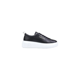 Black Leather Low Top Sneakers
