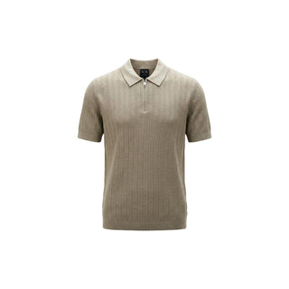 Beige Cotton Polo Shirt