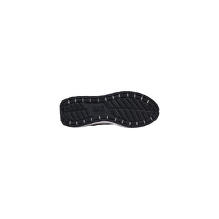 Black And White Polyethylene Athletic Sneakers