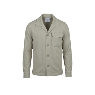 Beige Polyester Full-Length Jacket