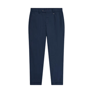 Blue Polyamide Dress Pants
