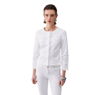 White Cotton Denim Jacket