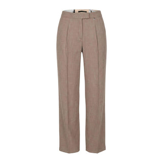 Beige Viscose Dress Pants