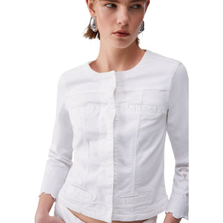White Cotton Denim Jacket