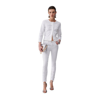 White Cotton Denim Jacket