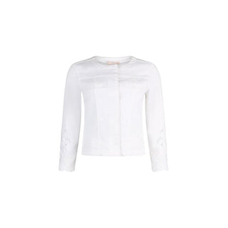 White Cotton Denim Jacket