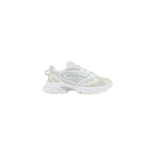 White Recycled Polyester Athletic Sneakers