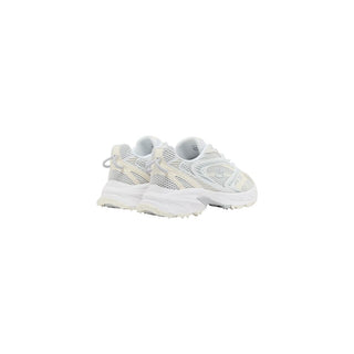 White Recycled Polyester Athletic Sneakers