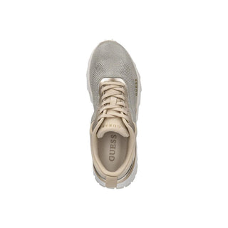 Gray Polyester Chunky Sneakers