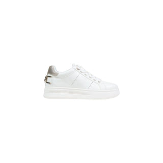 White Polyethylene Platform Sneakers
