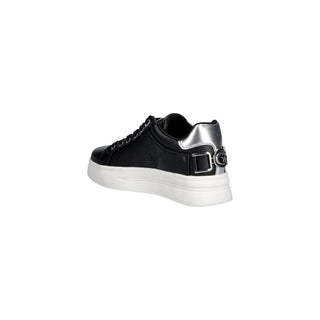 Black Polyethylene Platform Sneakers